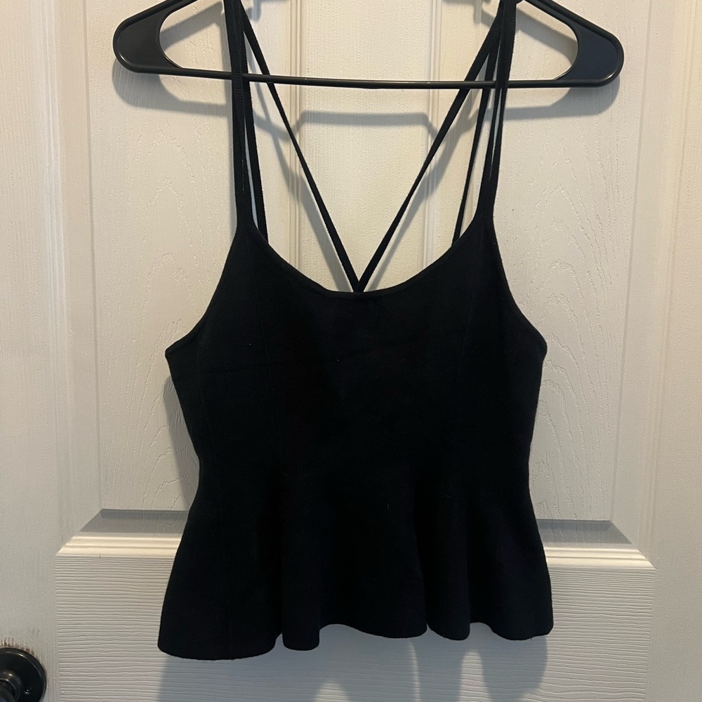 Maeve sweater Black Strappy Women's Top